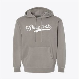 Stone Park Illinois Vintage Team Pigment-Dyed Hoodie