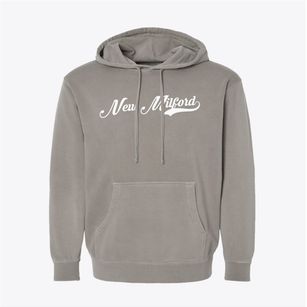 New Milford Connecticut Vintage Team Pigment-Dyed Hoodie
