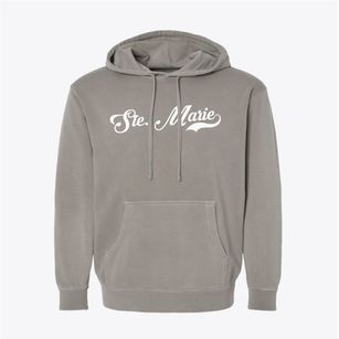 Ste. Marie Illinois Vintage Team Pigment-Dyed Hoodie
