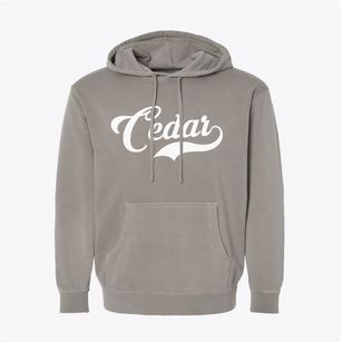 Cedar Michigan Vintage Team Pigment-Dyed Hoodie