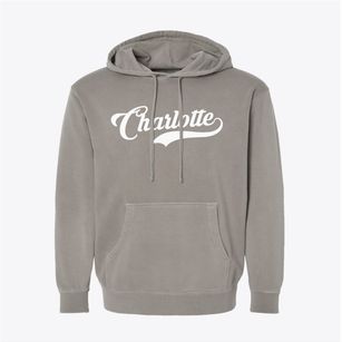 Charlotte Michigan Vintage Team Pigment-Dyed Hoodie