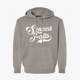 Seneca Falls New York Vintage Team Pigment-Dyed Hoodie