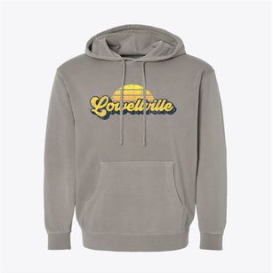 Lowellville Ohio Sublime Sunset Pigment-Dyed Hoodie