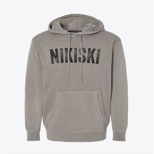 Nikiski Alaska Timeless Retro Pigment-Dyed Hoodie