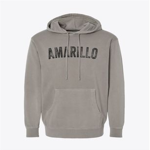 Amarillo Texas Timeless Retro Pigment-Dyed Hoodie