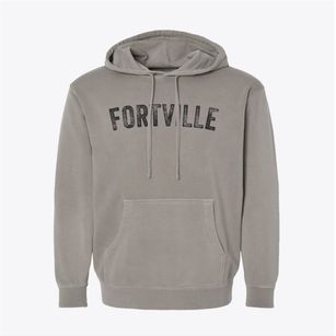 Fortville Indiana Timeless Retro Pigment-Dyed Hoodie
