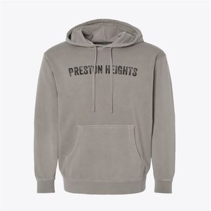 Preston Heights Illinois Timeless Retro Pigment-Dyed Hoodie