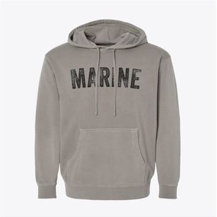 Marine Illinois Timeless Retro Pigment-Dyed Hoodie