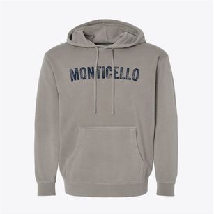 Monticello Indiana Timeless Retro Pigment-Dyed Hoodie