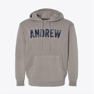 Andrew Iowa Timeless Retro Pigment-Dyed Hoodie
