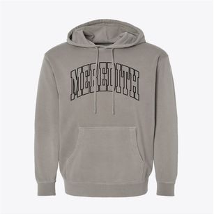 Meredith New Hampshire Trendy Block Pigment-Dyed Hoodie