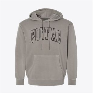Pontiac Michigan Trendy Block Pigment-Dyed Hoodie