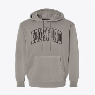 Elmsford New York Trendy Block Pigment-Dyed Hoodie