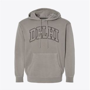 Delhi New York Trendy Block Pigment-Dyed Hoodie