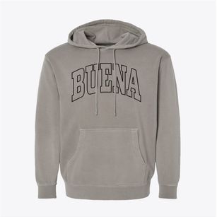 Buena New Jersey Trendy Block Pigment-Dyed Hoodie