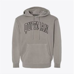 Quitman Georgia Trendy Block Pigment-Dyed Hoodie