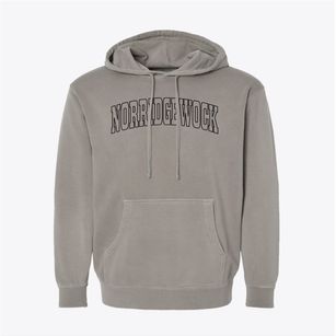 Norridgewock Maine Trendy Block Pigment-Dyed Hoodie