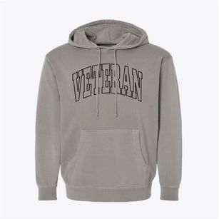Veteran New York Trendy Block Pigment-Dyed Hoodie