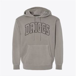 Driggs Idaho Trendy Block Pigment-Dyed Hoodie