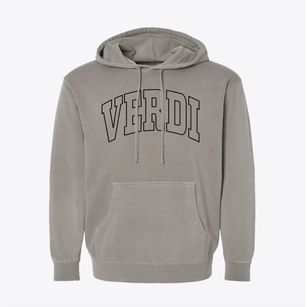 Verdi Nevada Trendy Block Pigment-Dyed Hoodie