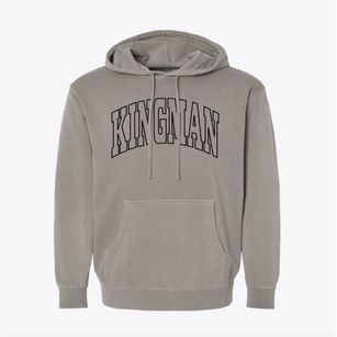 Kingman Arizona Trendy Block Pigment-Dyed Hoodie
