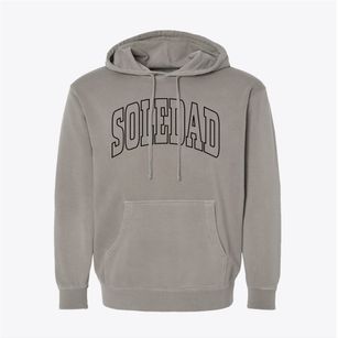 Soledad California Trendy Block Pigment-Dyed Hoodie