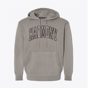 Harmony Maine Trendy Block Pigment-Dyed Hoodie