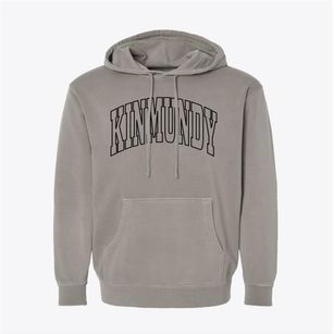 Kinmundy Illinois Trendy Block Pigment-Dyed Hoodie