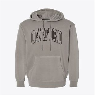 Oakford Illinois Trendy Block Pigment-Dyed Hoodie