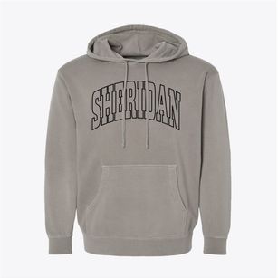 Sheridan Missouri Trendy Block Pigment-Dyed Hoodie
