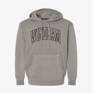 Windham New Hampshire Trendy Block Pigment-Dyed Hoodie