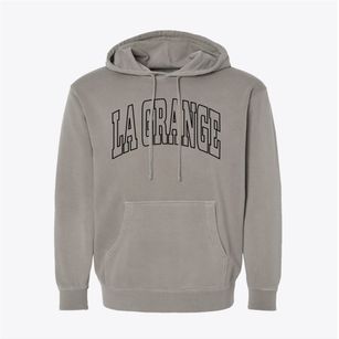 La Grange Tennessee Trendy Block Pigment-Dyed Hoodie