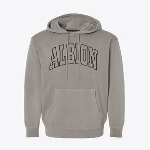 Albion New York Trendy Block Pigment-Dyed Hoodie