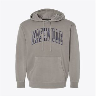 Nashville Georgia Trendy Block Pigment-Dyed Hoodie
