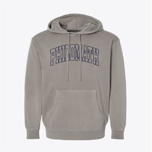 Philomath Oregon Trendy Block Pigment-Dyed Hoodie