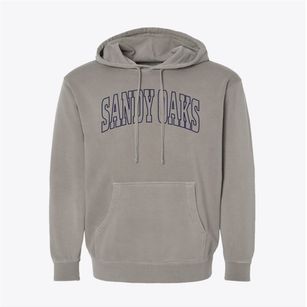 Sandy Oaks Texas Trendy Block Pigment-Dyed Hoodie
