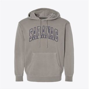 Saranac New York Trendy Block Pigment-Dyed Hoodie