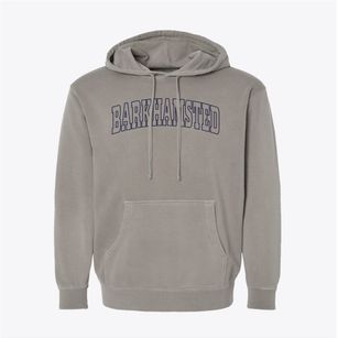 Barkhamsted Connecticut Trendy Block Pigment-Dyed Hoodie
