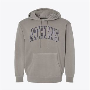 Athens Pennsylvania Trendy Block Pigment-Dyed Hoodie
