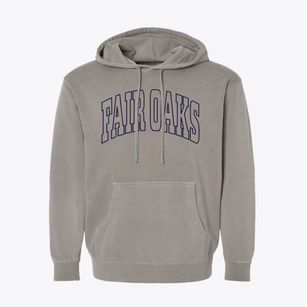 Fair Oaks Virginia Trendy Block Pigment-Dyed Hoodie