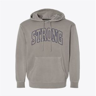Strong Maine Trendy Block Pigment-Dyed Hoodie