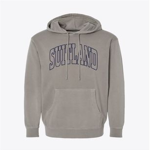 Suitland Maryland Trendy Block Pigment-Dyed Hoodie