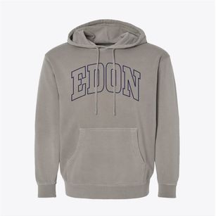 Edon Ohio Trendy Block Pigment-Dyed Hoodie