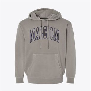 Malcolm Alabama Trendy Block Pigment-Dyed Hoodie