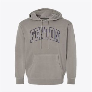 Fenton Iowa Trendy Block Pigment-Dyed Hoodie