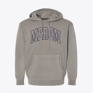 Merom Indiana Trendy Block Pigment-Dyed Hoodie