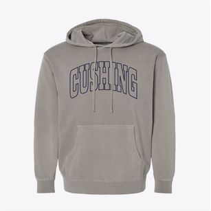 Cushing Iowa Trendy Block Pigment-Dyed Hoodie