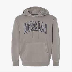 Mcfarlan North Carolina Trendy Block Pigment-Dyed Hoodie