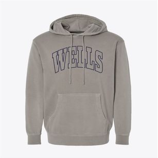 Wells Maine Trendy Block Pigment-Dyed Hoodie