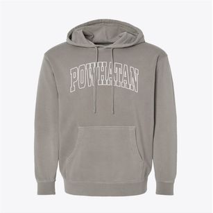 Powhatan Virginia Trendy Block Pigment-Dyed Hoodie